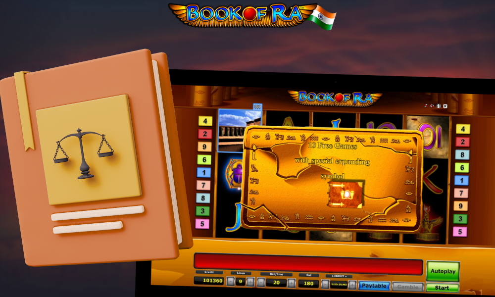 Book of Ra is a legal game in India