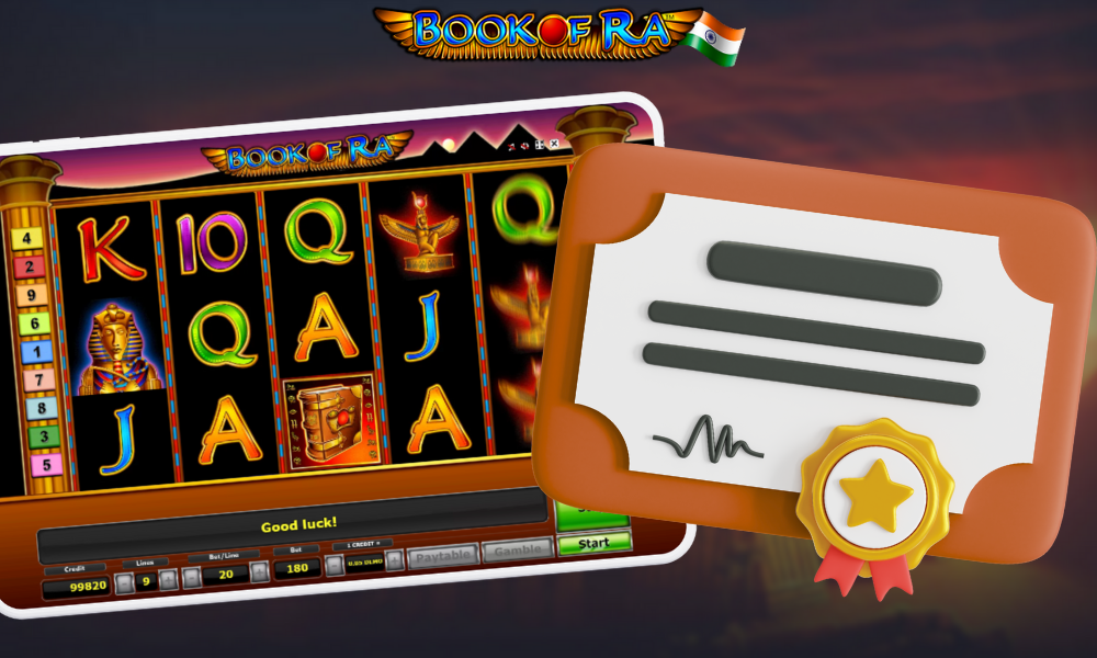 Book of Ra operates legally and has all the necessary licenses