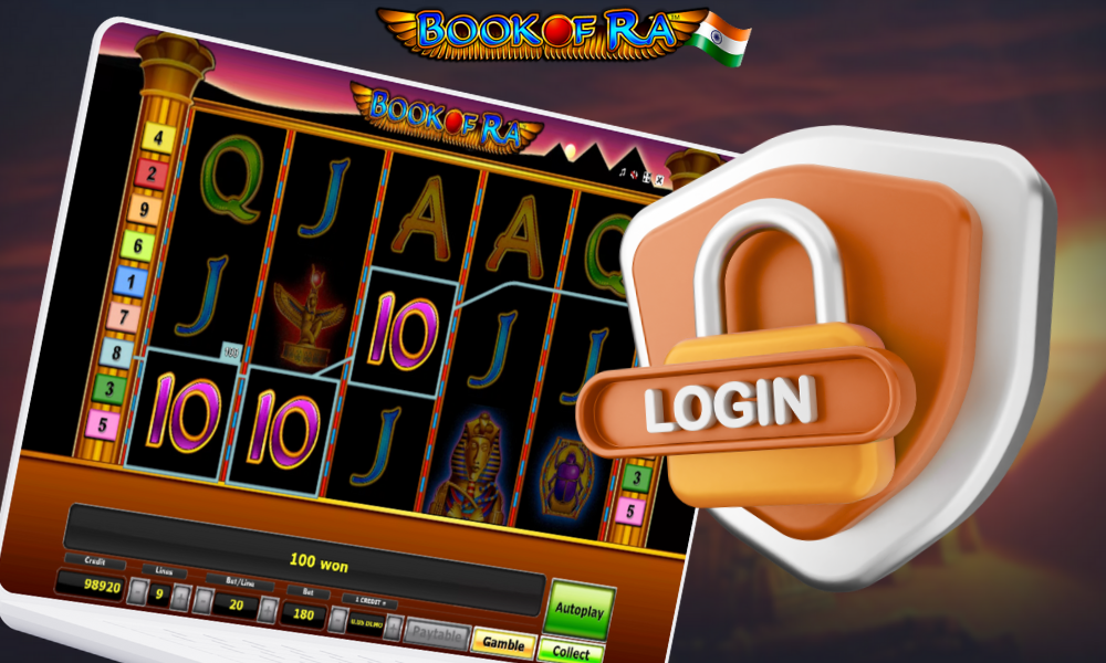 Using popular login methods to start playing Book of Ra