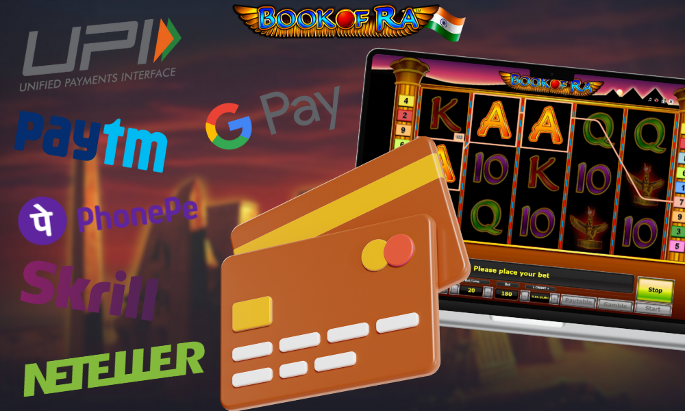 What payment methods are available at Book of Ra